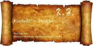 Kuchár Hedda névjegykártya